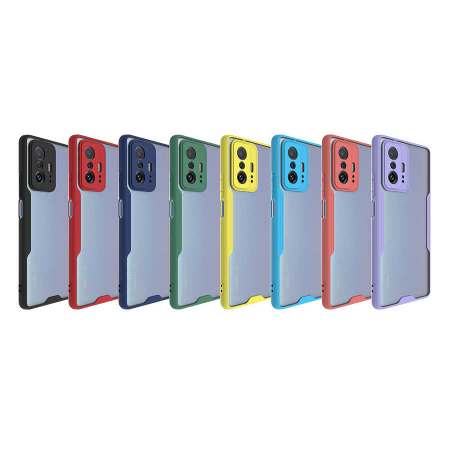 Xiaomi Mi 11T Pro 5G Kılıf Zore Parfe Kapak Koyu Yeşil