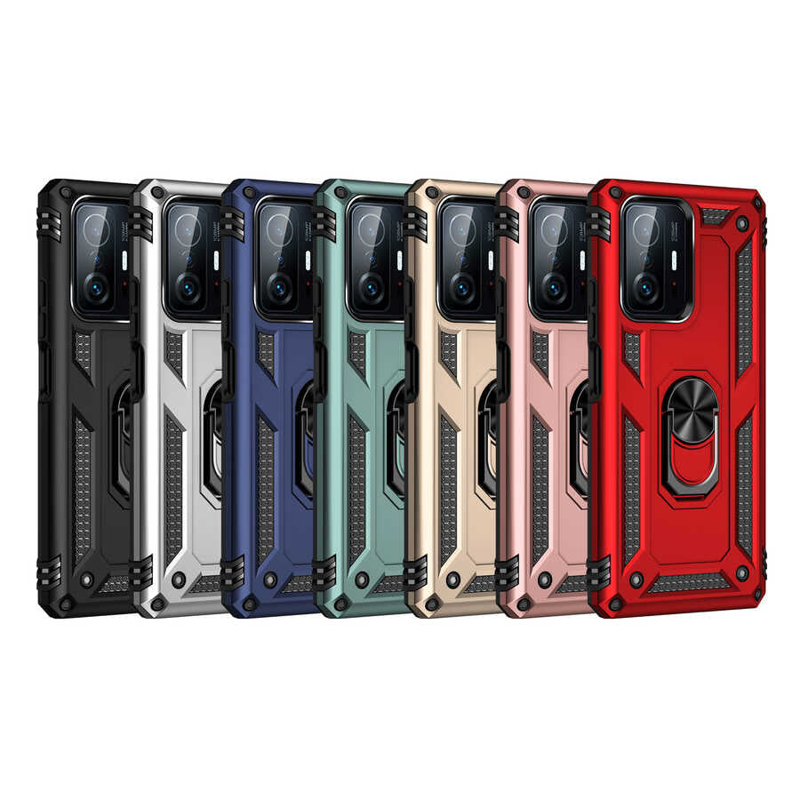 Xiaomi Mi 11T Pro 5G Kılıf Zore Vega Kapak Rose Gold