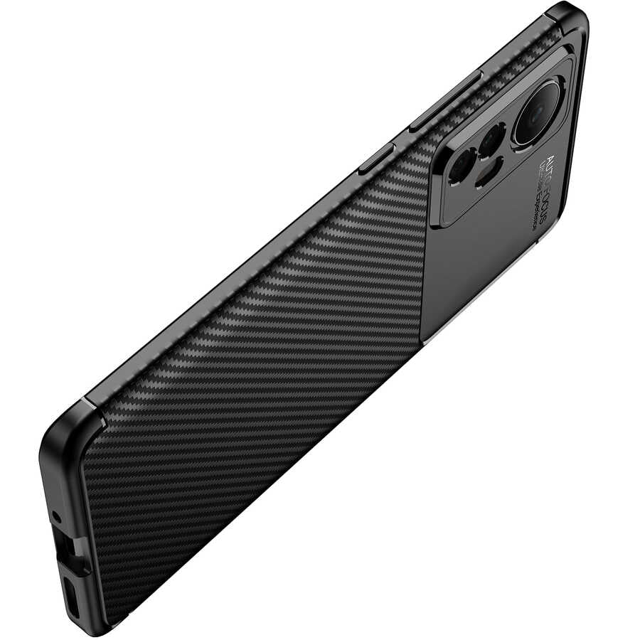 Xiaomi Mi 12 Kılıf Zore Negro Silikon Kapak Siyah