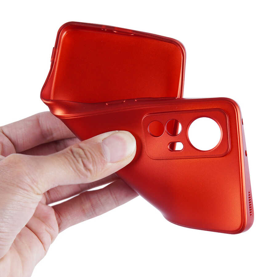 Xiaomi Mi 12 Kılıf Zore Premier Silikon Kapak Mürdüm