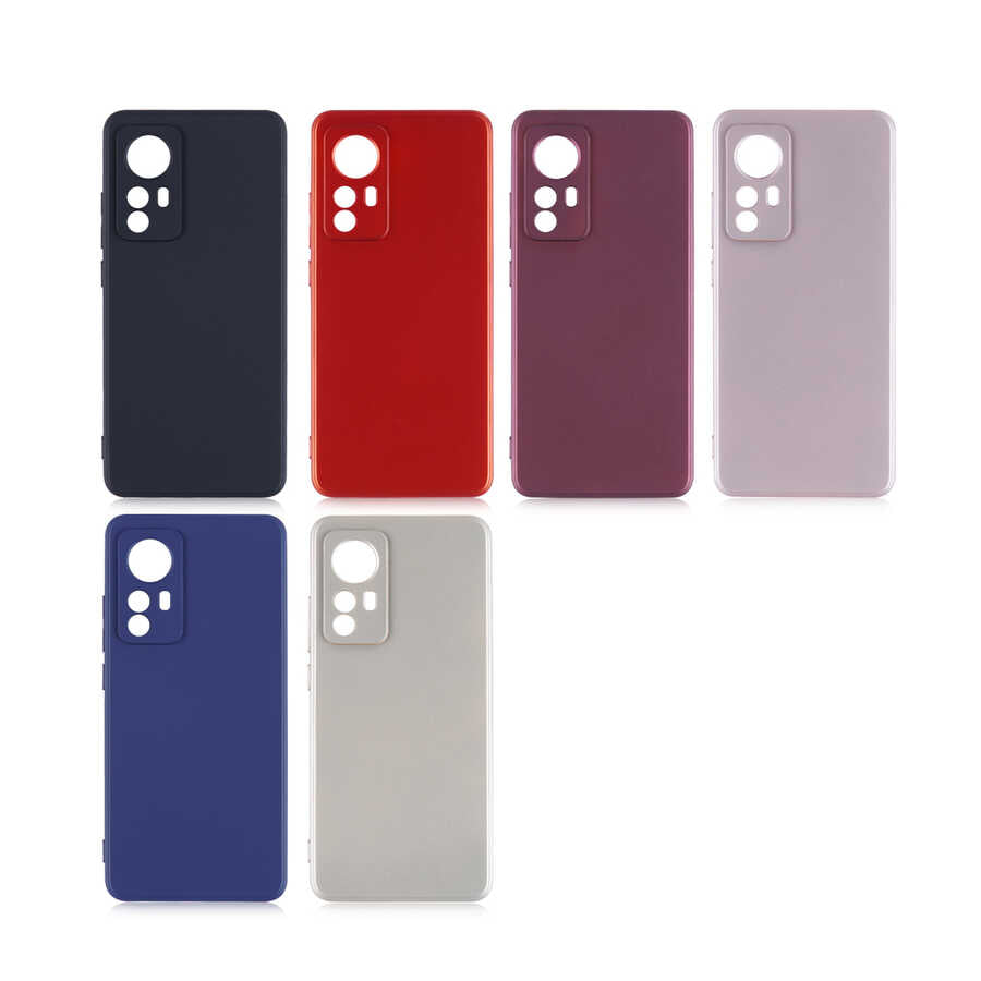 Xiaomi Mi 12 Kılıf Zore Premier Silikon Kapak Kırmızı