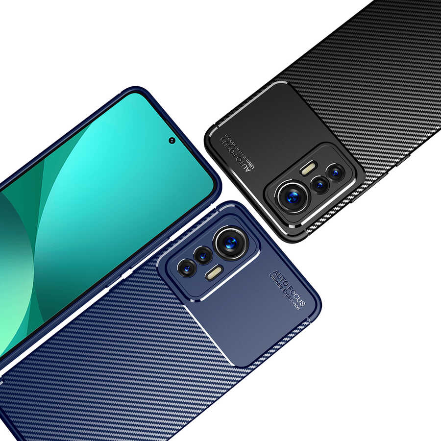 Xiaomi Mi 12 Lite Kılıf Zore Negro Silikon Kapak Siyah