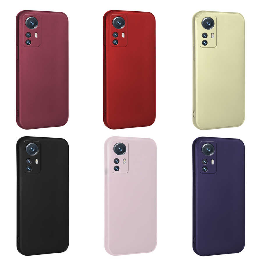 Xiaomi Mi 12 Lite Kılıf Zore Premier Silikon Kapak Kırmızı