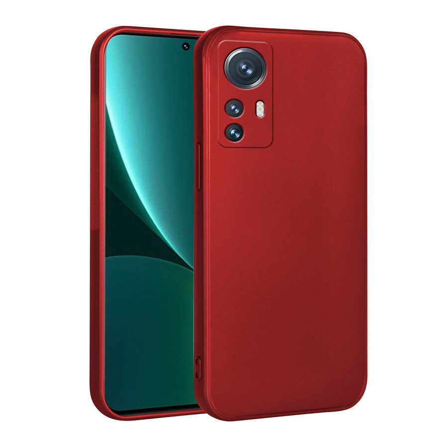 Xiaomi Mi 12 Lite Kılıf Zore Premier Silikon Kapak Kırmızı