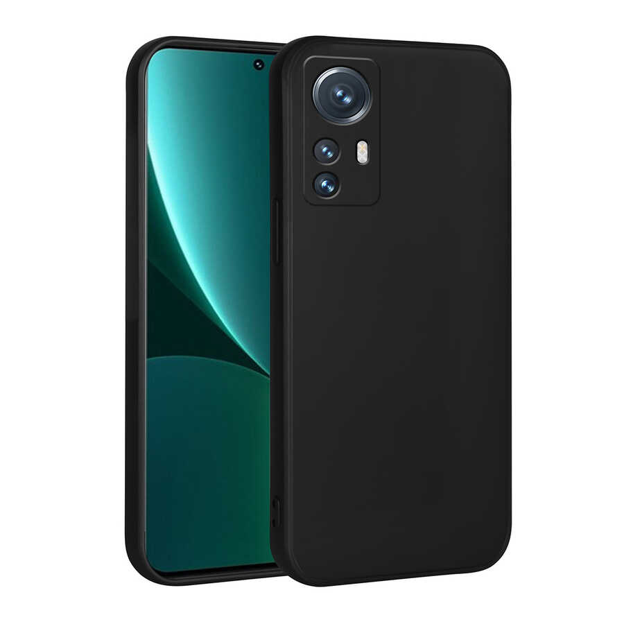 Xiaomi Mi 12 Lite Kılıf Zore Premier Silikon Kapak Siyah