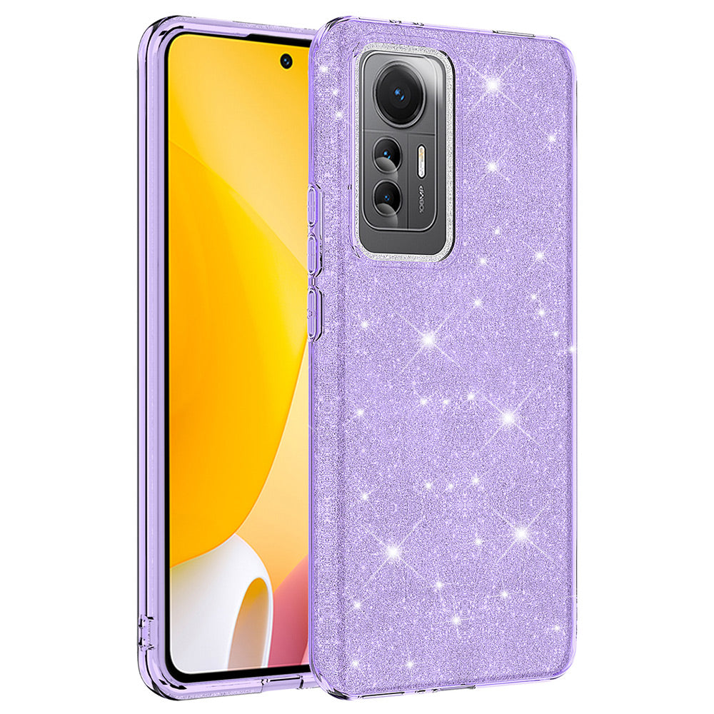 Xiaomi Mi 12 Lite Kılıf Zore Shining Silikon Mor