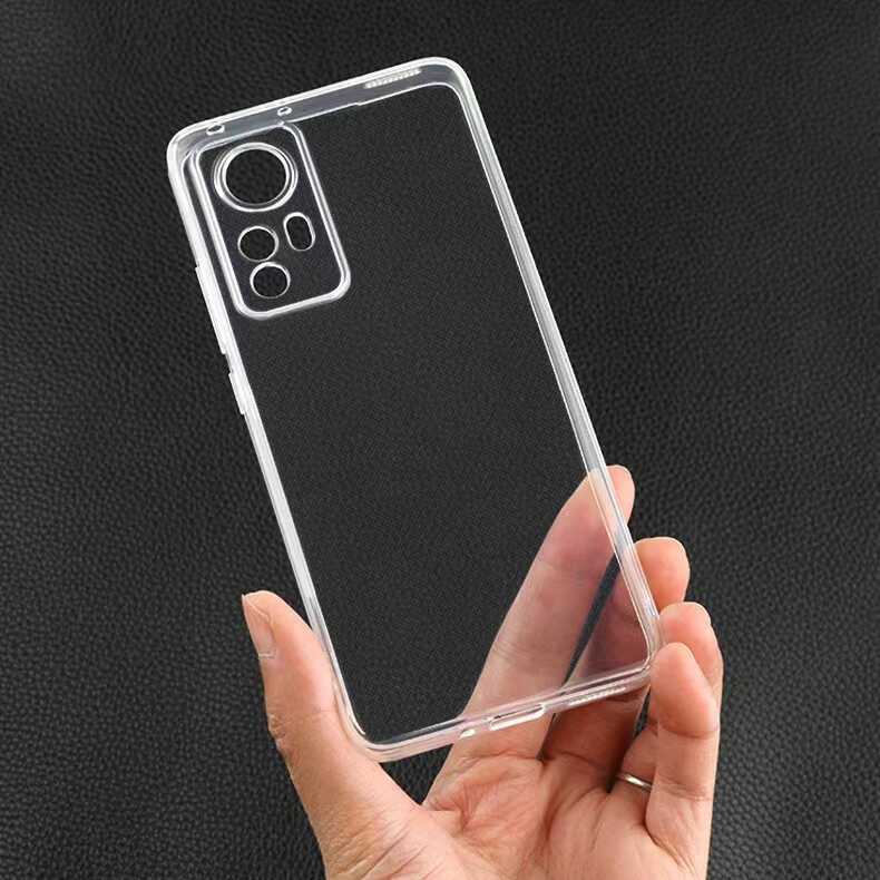 Xiaomi Mi 12 Lite Kılıf Zore Süper Silikon Kapak Renksiz