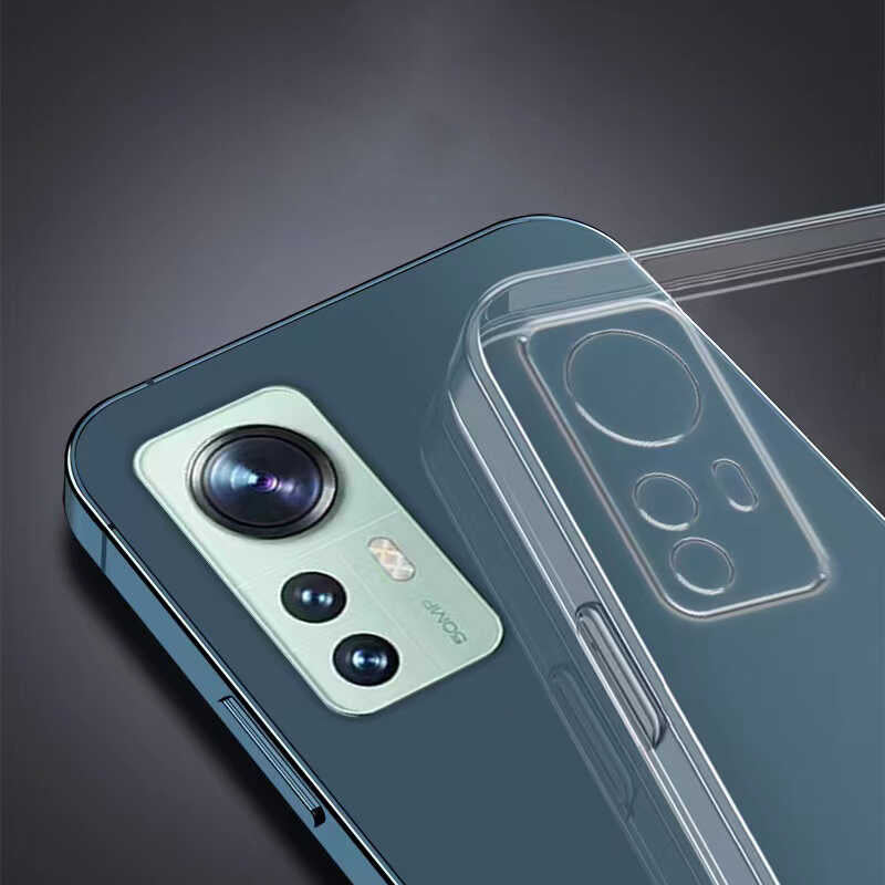 Xiaomi Mi 12 Lite Kılıf Zore Süper Silikon Kapak Renksiz
