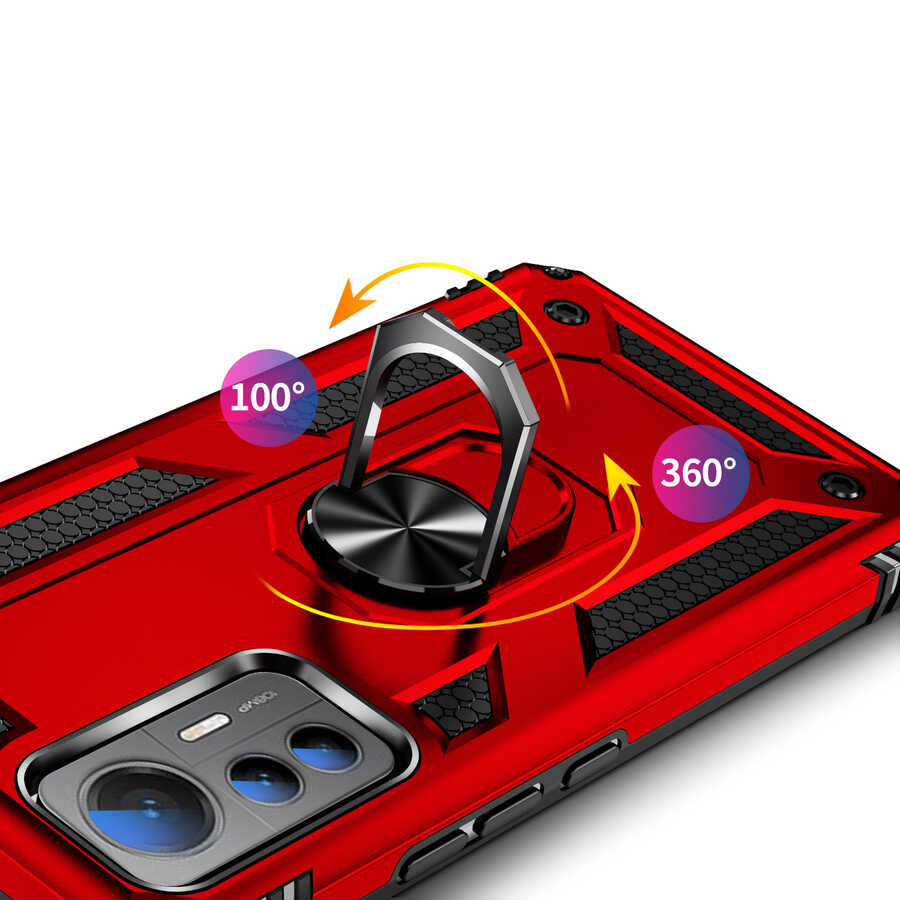 Xiaomi Mi 12 Lite Kılıf Zore Vega Kapak Gri