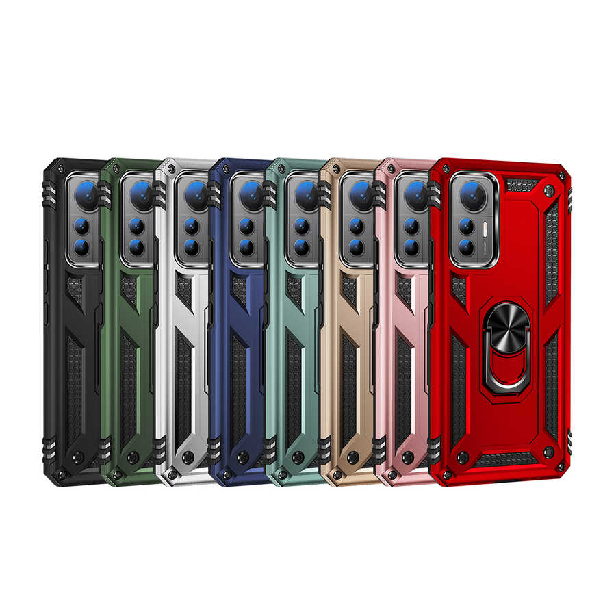 Xiaomi Mi 12 Lite Kılıf Zore Vega Kapak Mavi