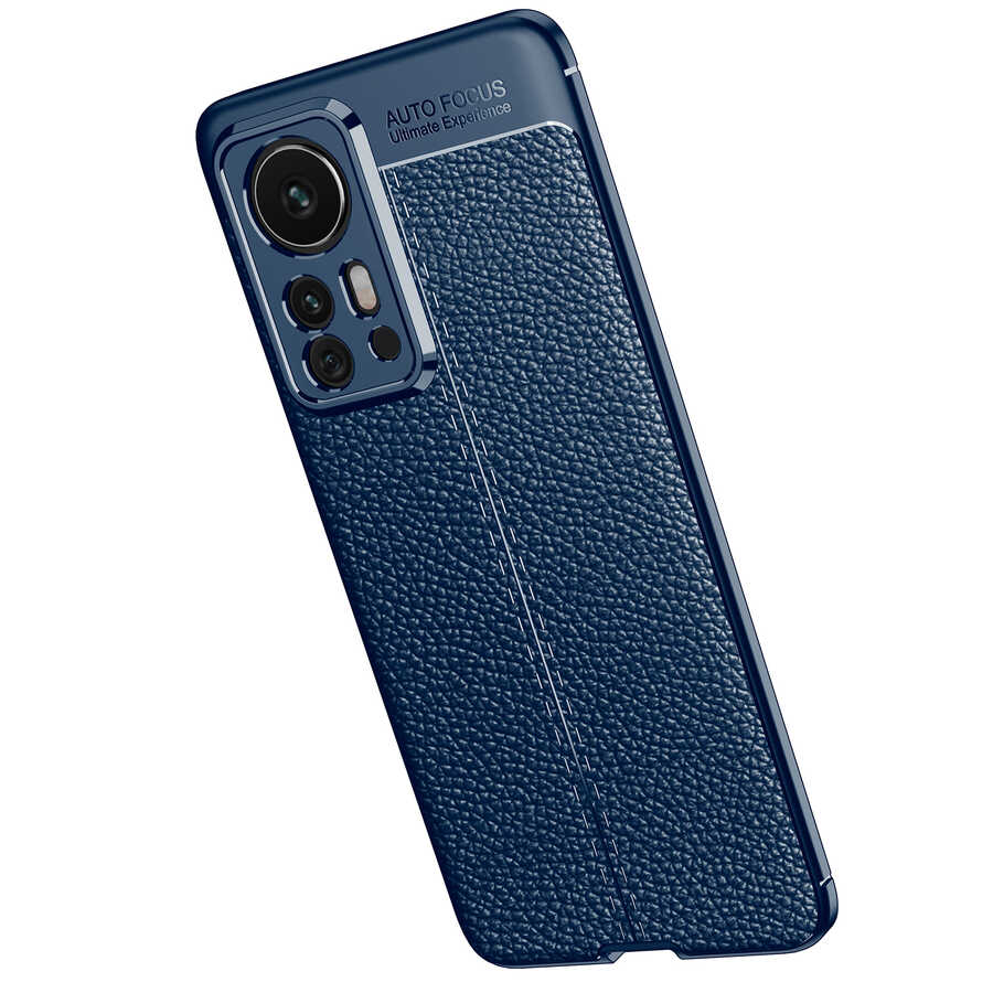 Xiaomi Mi 12 Pro Kılıf Zore Niss Silikon Kapak Lacivert