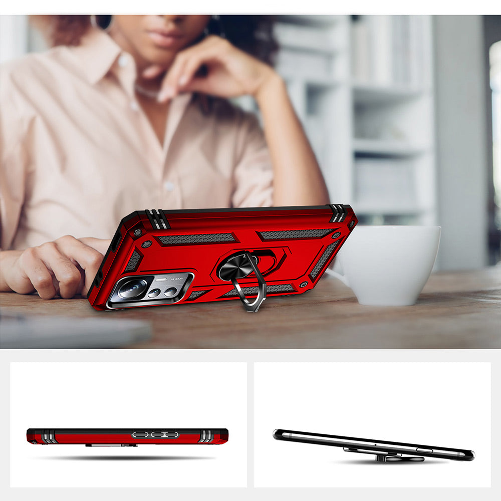 Xiaomi Mi 12T Kılıf Zore Vega Kapak Kırmızı