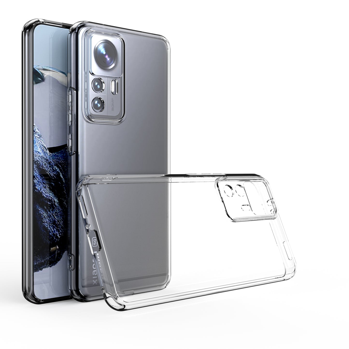 Xiaomi Mi 12T Pro Kılıf Zore Kamera Korumalı Süper Silikon Kapak Renksiz