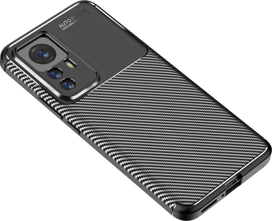 Xiaomi Mi 12T Pro Kılıf Zore Negro Silikon Kapak Lacivert