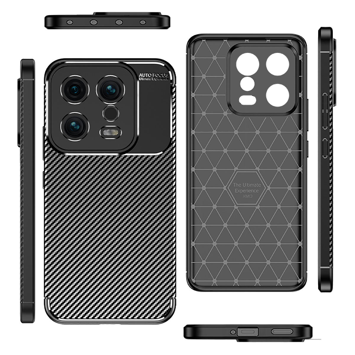 Xiaomi Mi 13 Kılıf Zore Negro Silikon Kapak Siyah