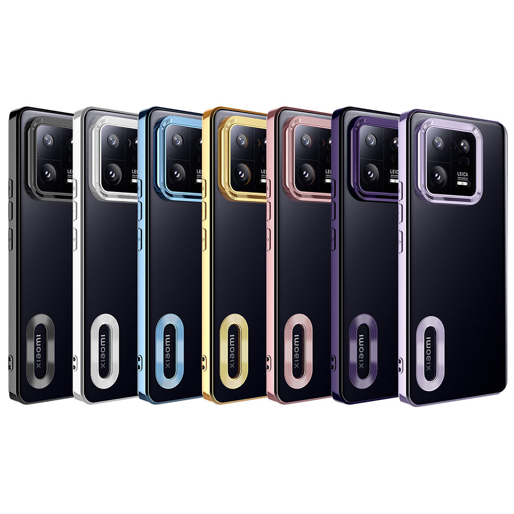 Xiaomi Mi 13 Pro Kılıf Kamera Korumalı Logo Gösteren Zore Omega Kapak Lila