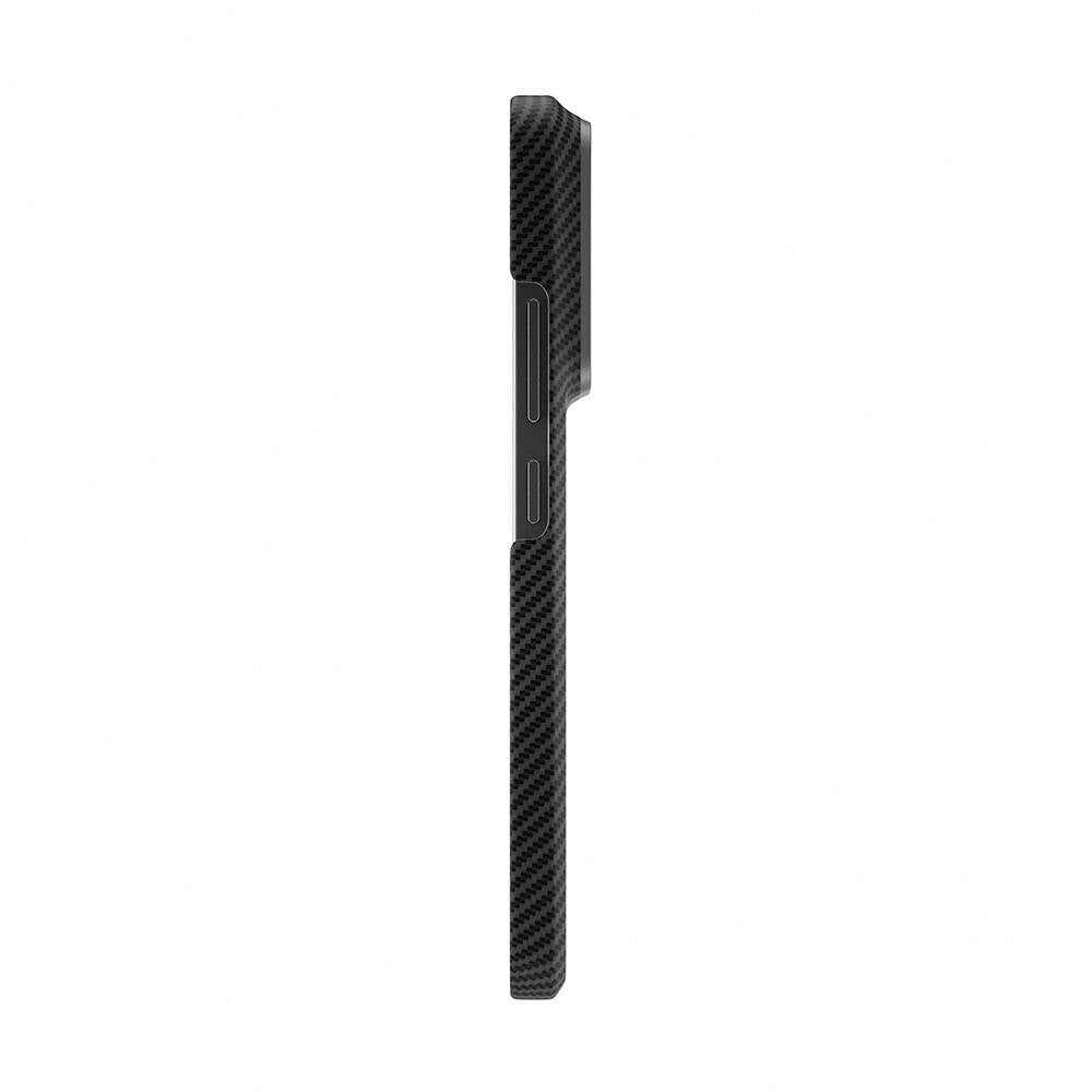 Xiaomi Mi 14 Kılıf M-safe Şarj Özellikli 600D Kevlar Zore Krek Karbon Kapak Siyah