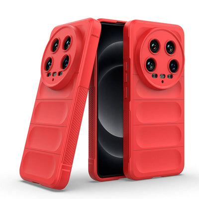 Xiaomi Mi 14 Ultra Kılıf Esnek TPU Oyuklu Arka Yüzey Tasarımlı Zore Etnik Silikon Kapak Siyah