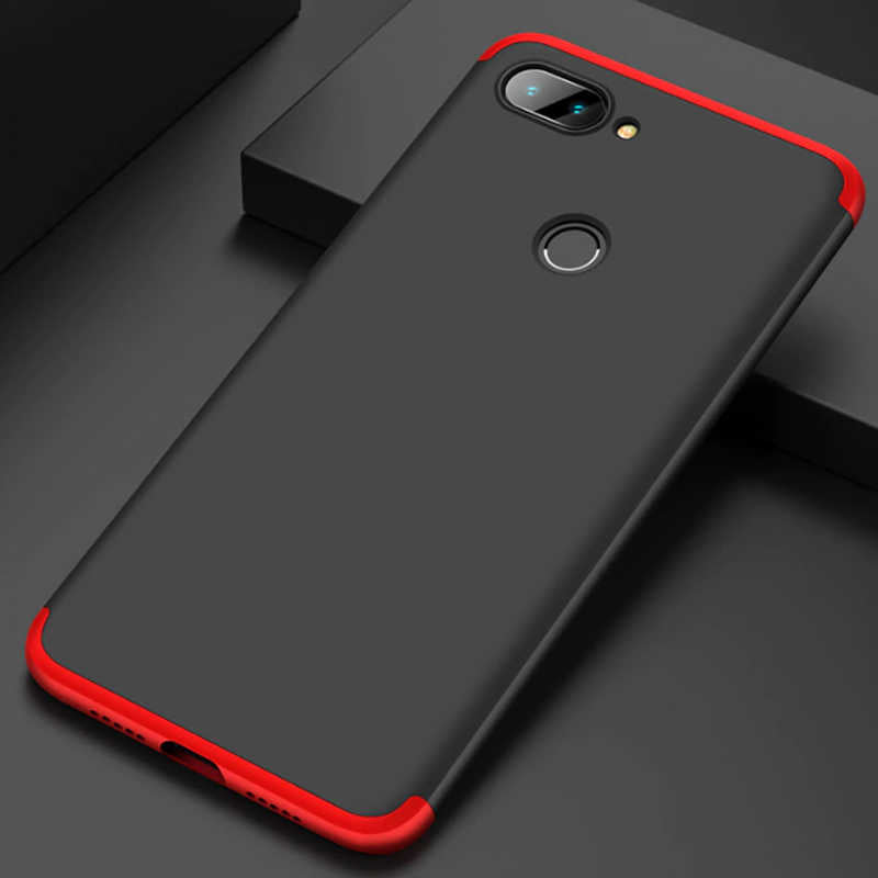 Xiaomi Mi 8 Lite Kılıf Zore Ays Kapak Siyah-Mavi