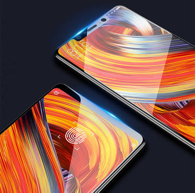 Xiaomi Mi 8 SE Zore Kenarları Kırılmaya Dayanıklı Cam Ekran Koruyucu Beyaz