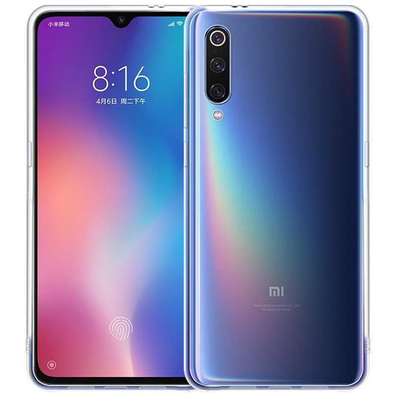Xiaomi Mi 9 Kılıf Zore Süper Silikon Kapak Renksiz