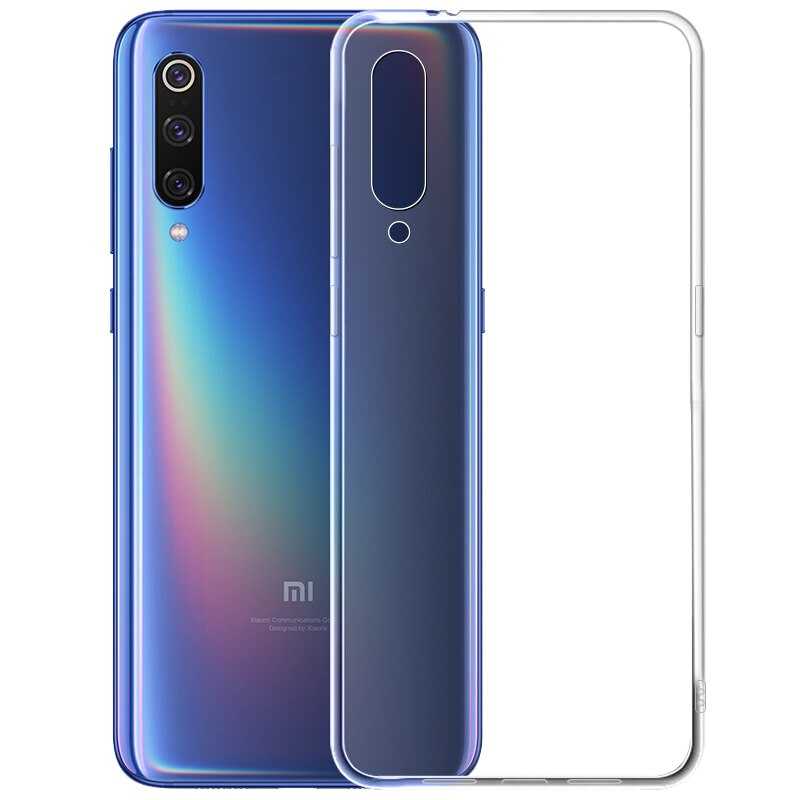 Xiaomi Mi 9 Kılıf Zore Süper Silikon Kapak Renksiz