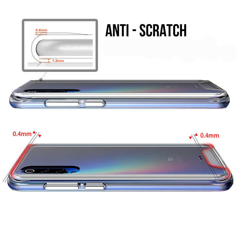 Xiaomi Mi 9 Kılıf Zore Gard Silikon Renksiz
