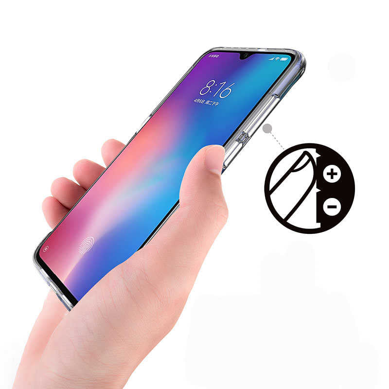 Xiaomi Mi 9 Kılıf Zore Gard Silikon Renksiz