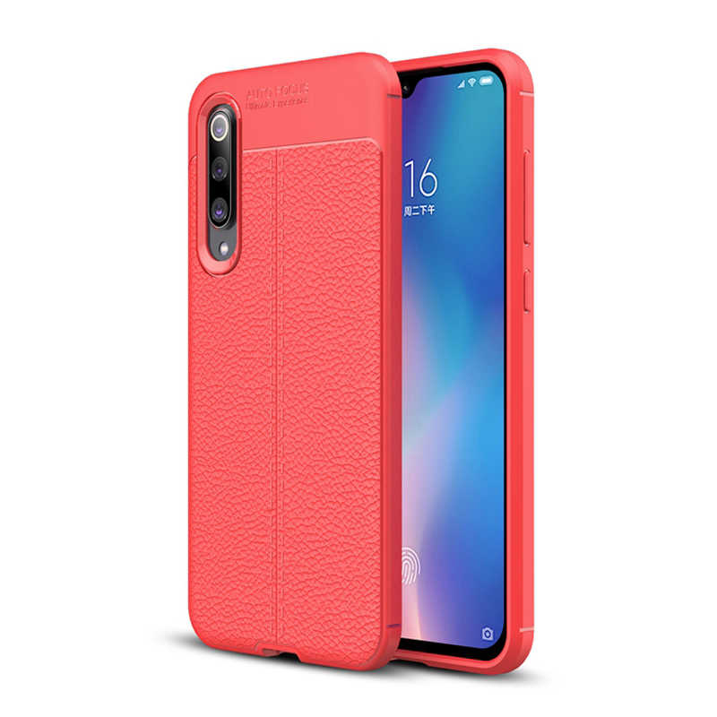 Xiaomi Mi 9 Kılıf Zore Niss Silikon Kapak Kırmızı