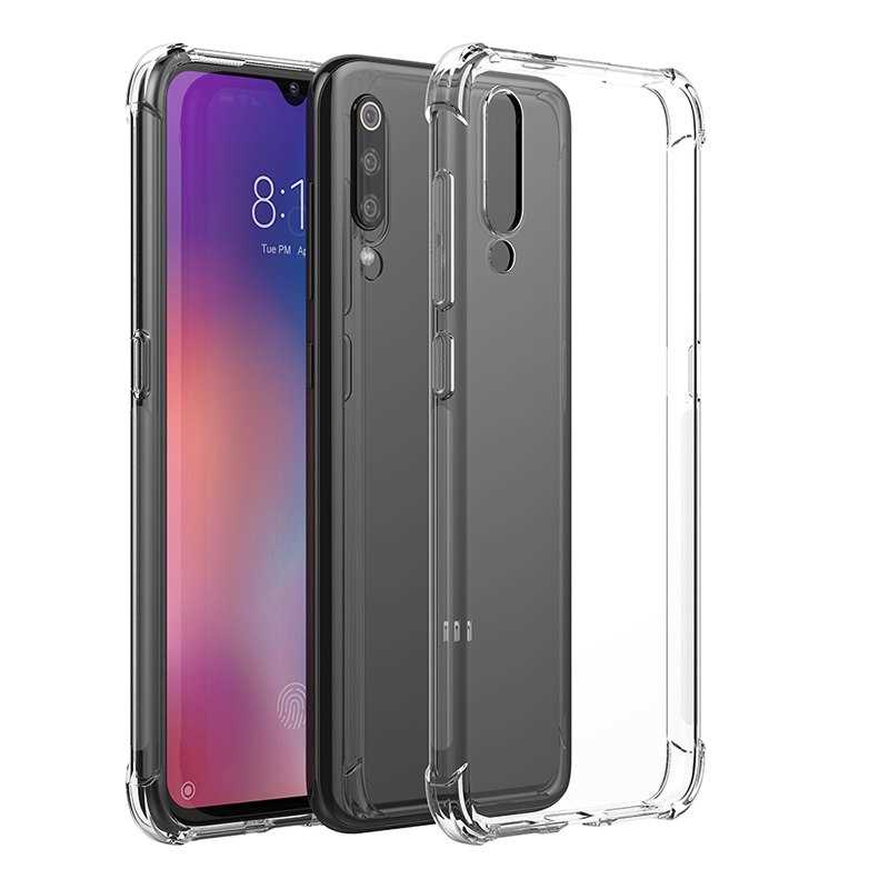Xiaomi Mi 9 Kılıf Zore Nitro Anti Shock Silikon Renksiz
