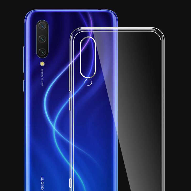 Xiaomi Mi 9 Lite Kılıf Zore Süper Silikon Kapak Renksiz