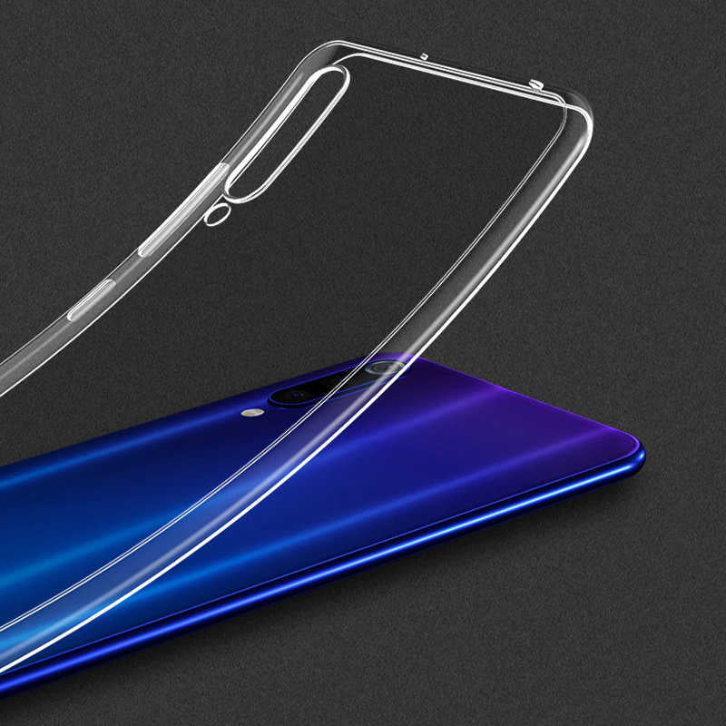 Xiaomi Mi 9 Se Kılıf Zore Süper Silikon Kapak Renksiz