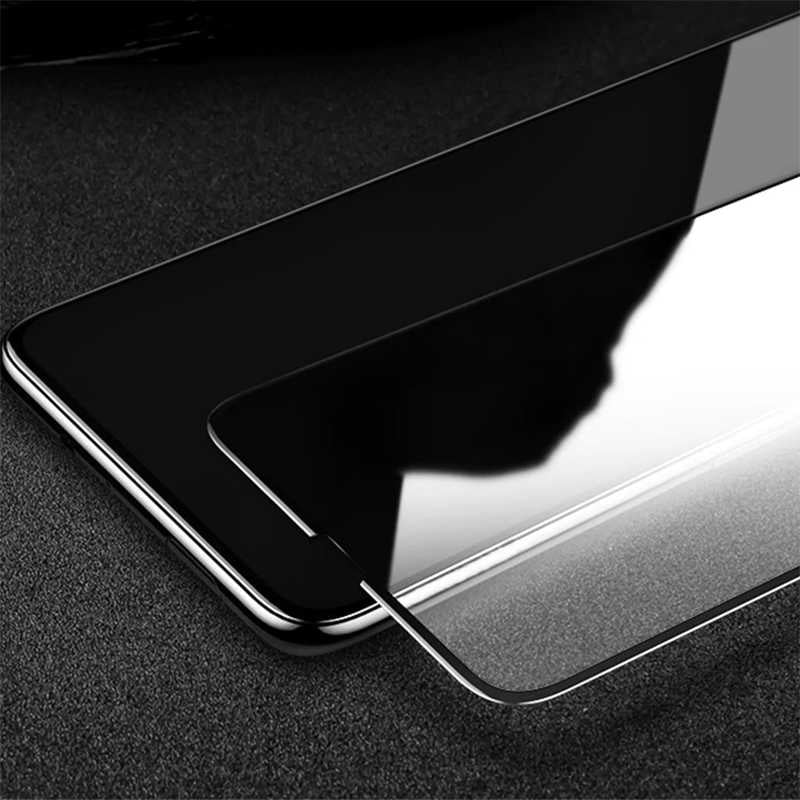 Xiaomi Mi 9T Zore Kenarları Kırılmaya Dayanıklı Cam Ekran Koruyucu Siyah