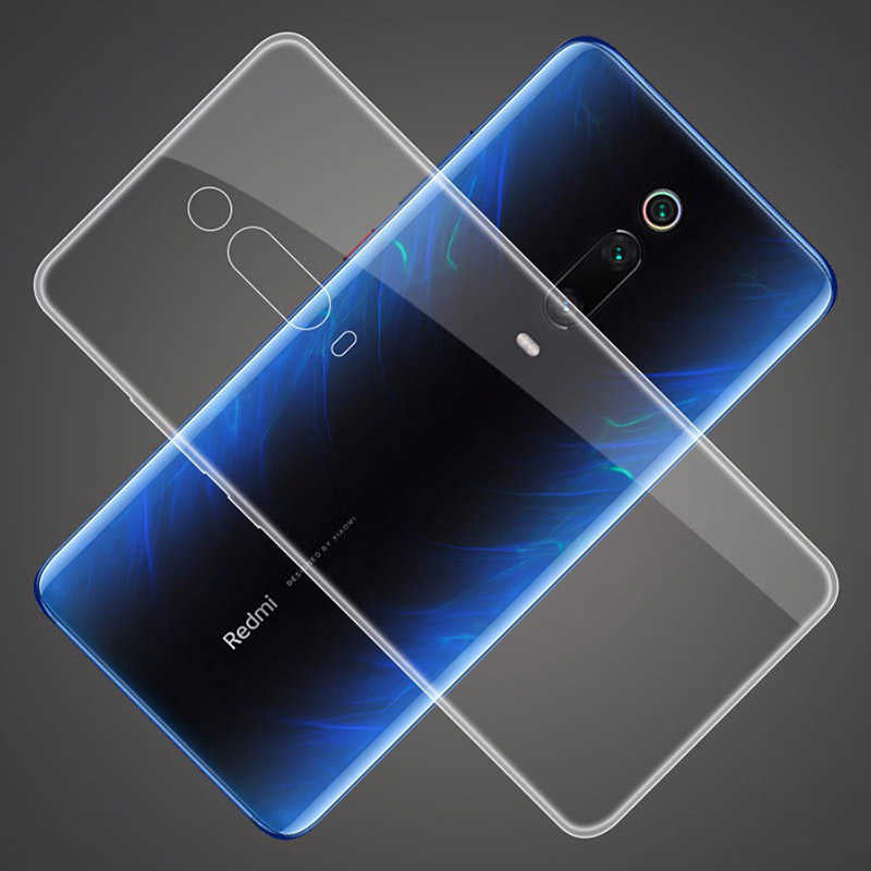 Xiaomi Mi 9T Kılıf Zore Süper Silikon Kapak Renksiz