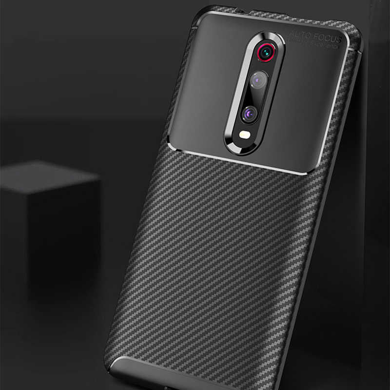 Xiaomi Mi 9T Kılıf Zore Negro Silikon Kapak Kahverengi