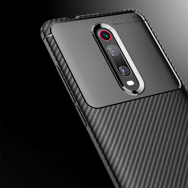 Xiaomi Mi 9T Kılıf Zore Negro Silikon Kapak Kahverengi
