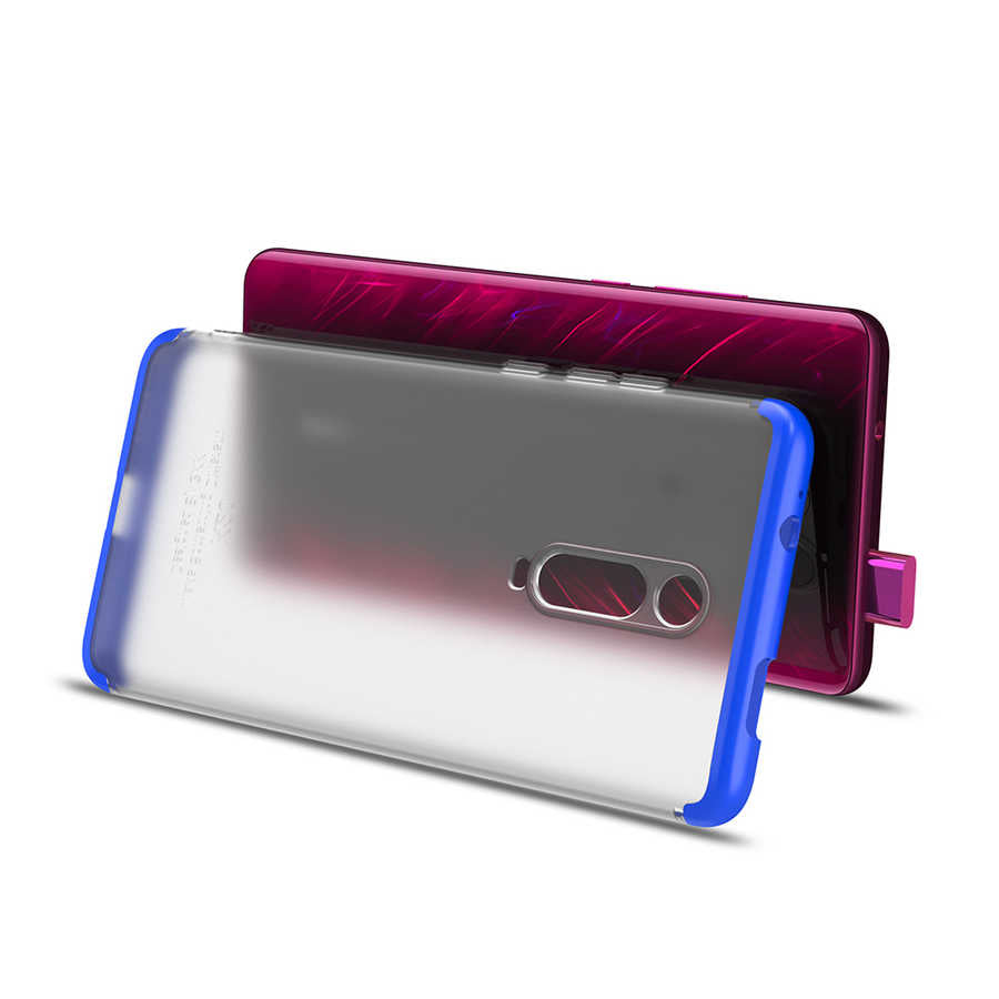 Xiaomi Mi 9T Kılıf Zore Nili Kapak Mavi