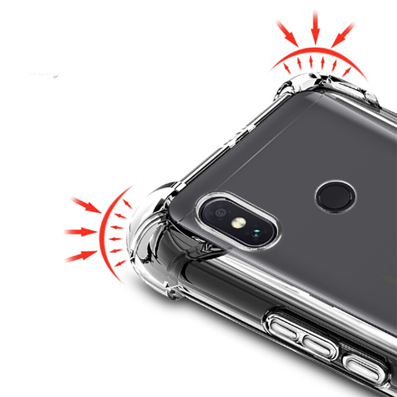 Xiaomi Mi A2 Lite Kılıf Zore Nitro Anti Shock Silikon Renksiz