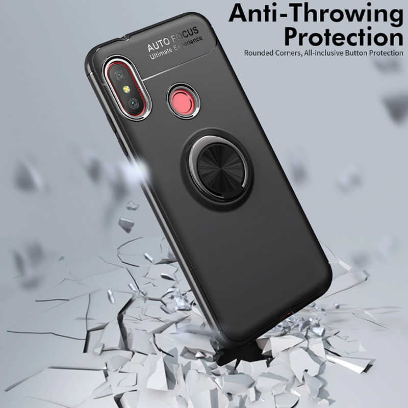 Xiaomi Mi A2 Lite Kılıf Zore Ravel Silikon Kapak Kırmızı