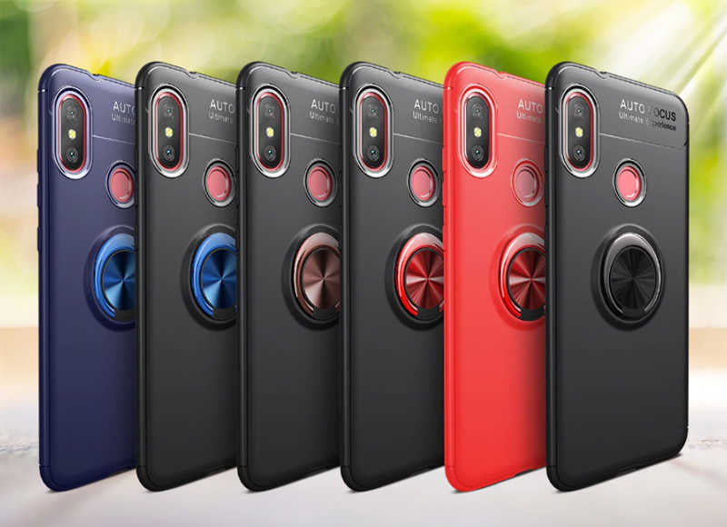 Xiaomi Mi A2 Lite Kılıf Zore Ravel Silikon Kapak Mavi