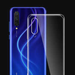 Xiaomi Mi A3 Kılıf Zore Süper Silikon Kapak Renksiz