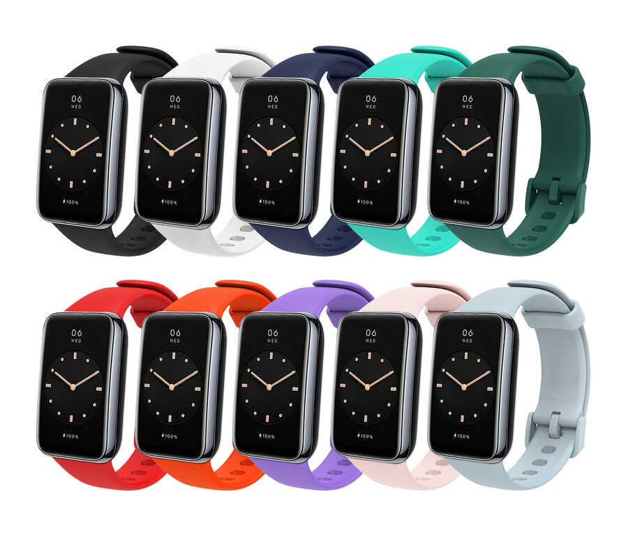 Xiaomi Mi Band 7 Pro KRD-70 Silikon Kordon Beyaz