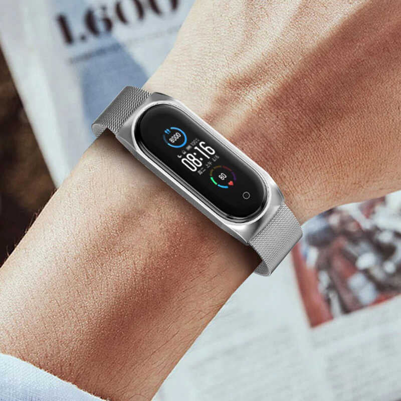 Xiaomi Mi Band 7 Zore KRD-01 Metal Kordon Siyah
