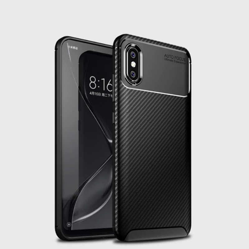 Xiaomi Mi Max 3 Kılıf Zore Negro Silikon Kapak Lacivert