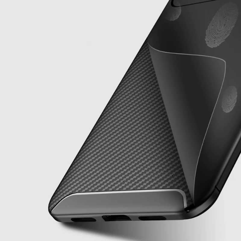 Xiaomi Mi Max 3 Kılıf Zore Negro Silikon Kapak Lacivert