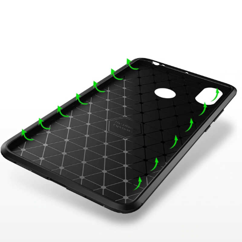 Xiaomi Mi Max 3 Kılıf Zore Negro Silikon Kapak Lacivert
