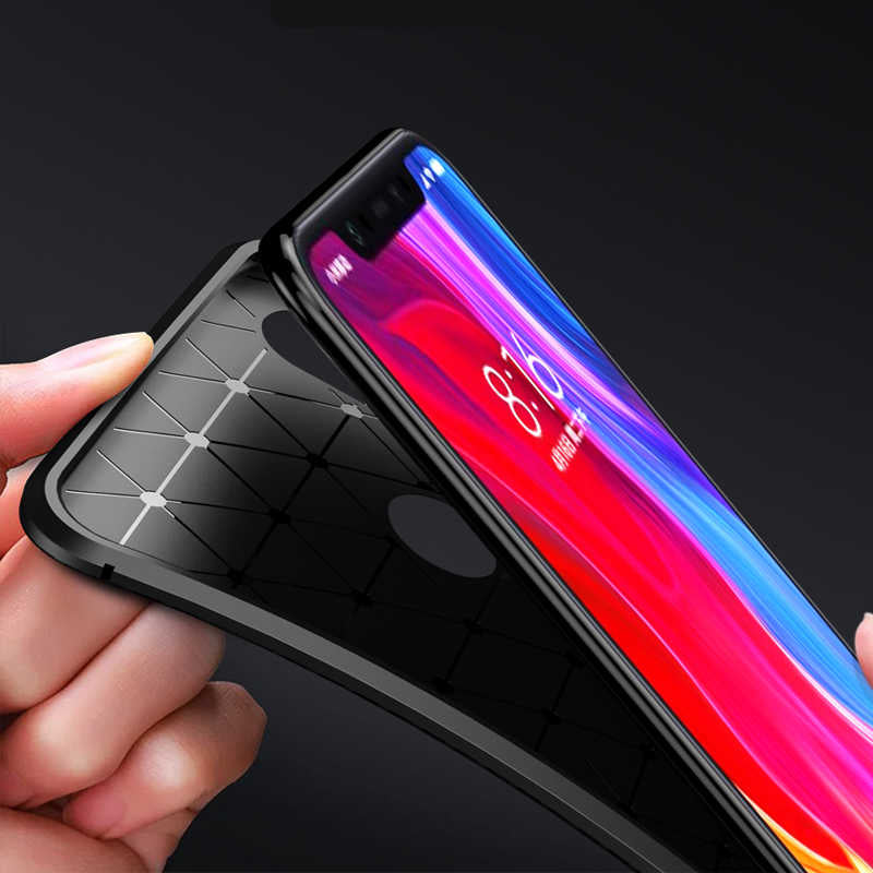Xiaomi Mi Max 3 Kılıf Zore Negro Silikon Kapak Lacivert