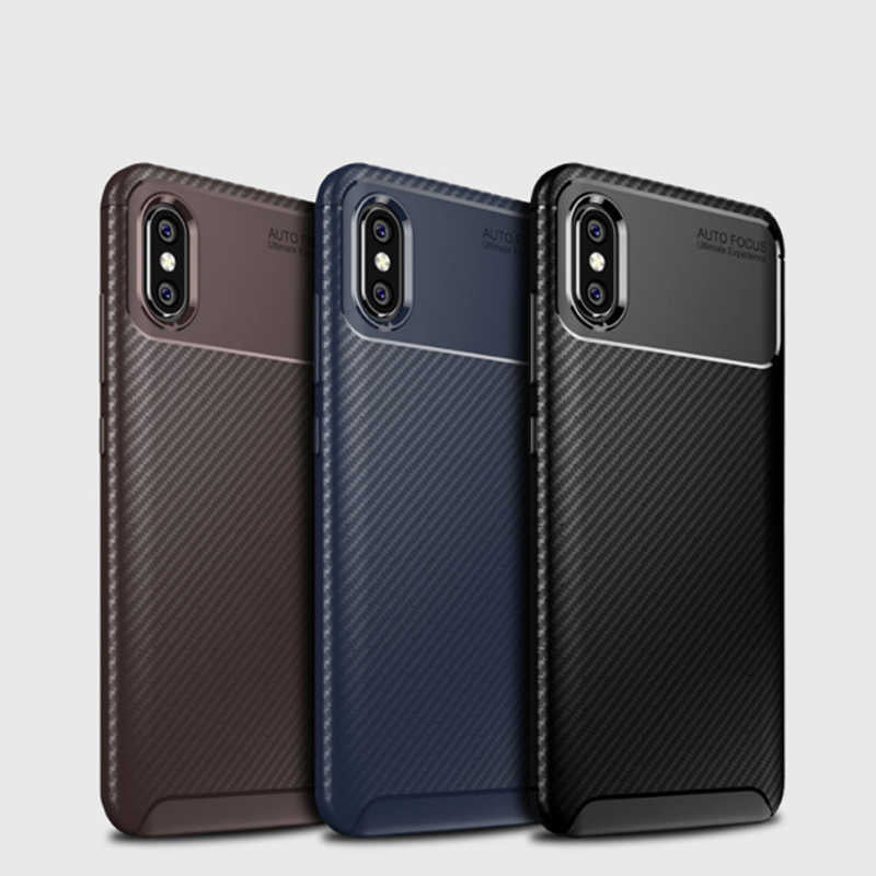Xiaomi Mi Max 3 Kılıf Zore Negro Silikon Kapak Lacivert