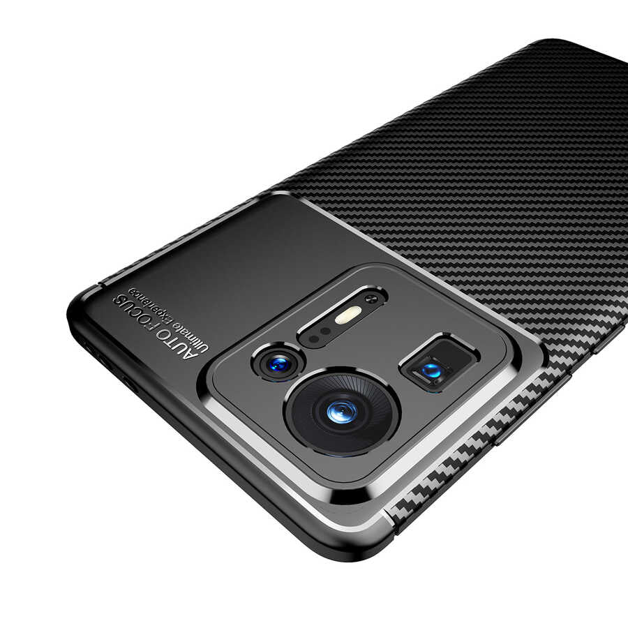 Xiaomi Mi Mix 4 Kılıf Zore Negro Silikon Kapak Kahverengi