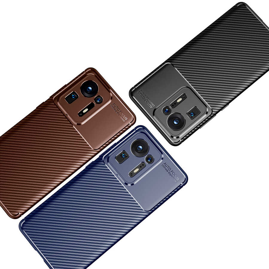 Xiaomi Mi Mix 4 Kılıf Zore Negro Silikon Kapak Kahverengi